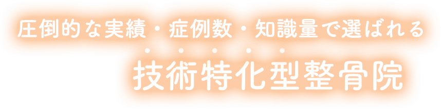 技術特化型整骨院