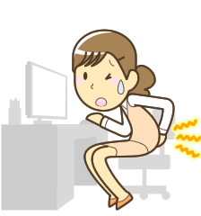 PC作業で腰痛